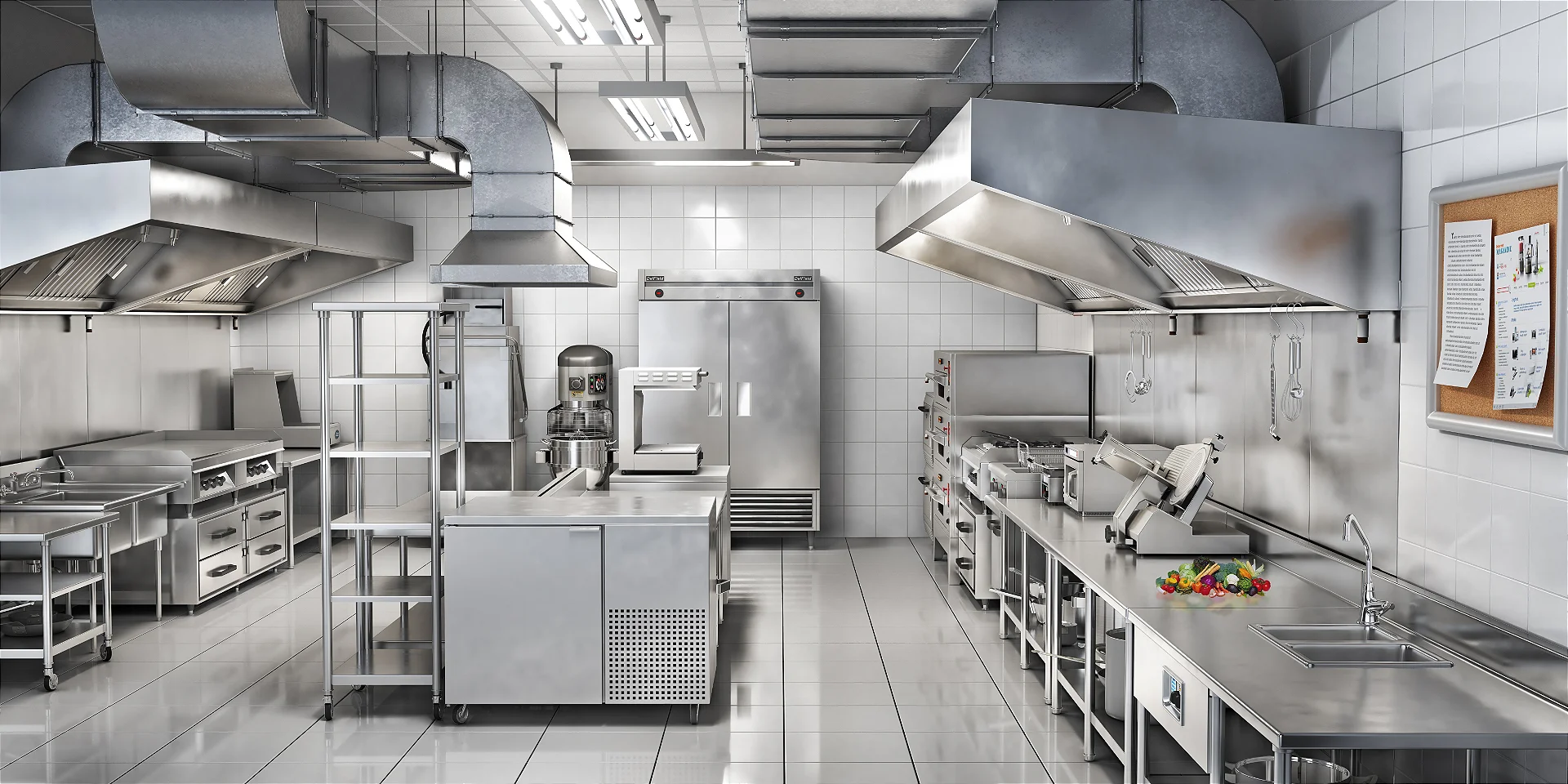 Cozinha industrial em aço inox de um restaurante, ilustrando o ambiente de trabalho afetado pelas mudanças da Reforma Tributária.